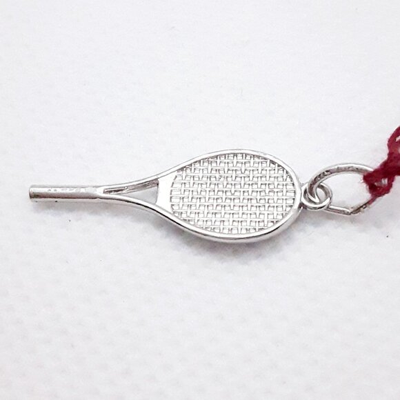 NEW .3 grams Sterling Silver Racquet Charm - Picture 4 of 6